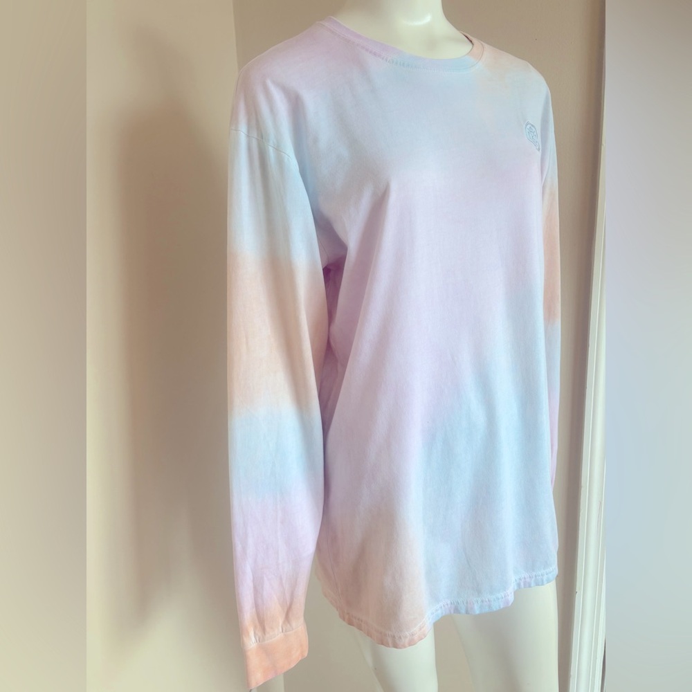 Sand Cloud Tie Dye Sherbet Organic Cotton Long Sleeve Tee T-Shirt Size Medium - Picture 3 of 12